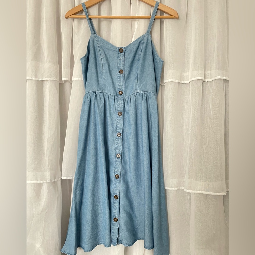 Old Navy Light Blue Denim Mini Dress Small